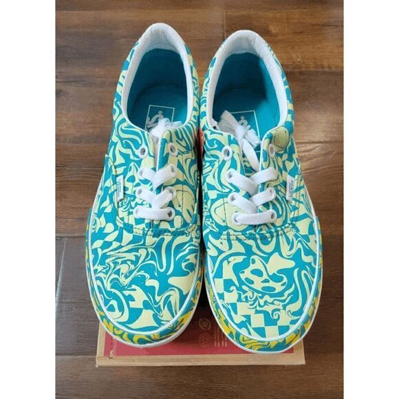vans era stacked wavy daze tile blue women size 7 fast shipping - Picture 7 of 8